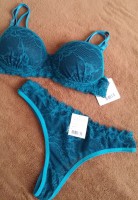 Conjunto de Lingerie Renda Verde